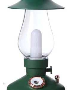 Mini umidificator VERDE cu lampa vintage si schimbare de culoare