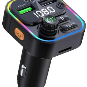 Modulator FM Auto cu Funcție Bluetooth Wireless RGB 7 Culori