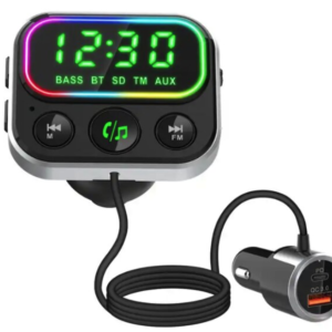 Modulator Transmitator FM Auto BC79 Bluetooth QC 3.0 negru