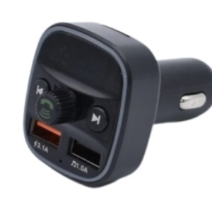 Modulator auto Q1 FM cu bluetooth 2 iesiri USB Negru