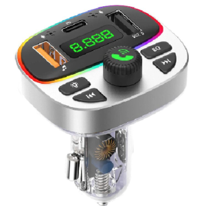 Modulator auto cu LED RGB BT FM Handsfree USB Andowl Q C668