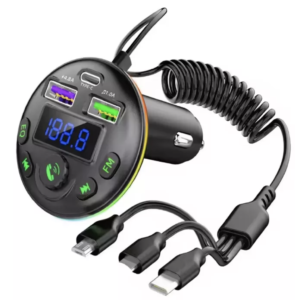 Modulator auto cu LED RGB BT FM Handsfree USB Q C81