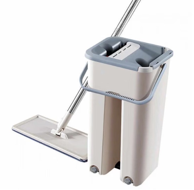 Mop profesional cu galeata cu doua cuve rotativ 360
