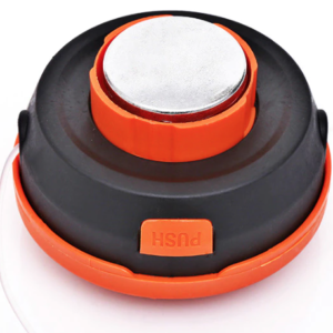 UB Mosor cu fir / tambur motocoasa cu buton din metal NEGRU/PORTOCALIU