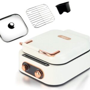 Multicooker RAF 3 In 1 Hot Pot Grill putere 1800W Alb