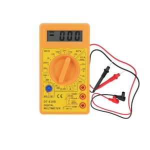 Multimetru digital cu afisaj LCD DT-830D galben
