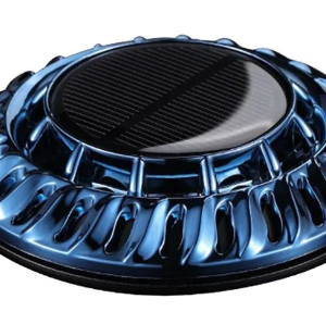 Odorizant auto cu incarcare solara ROTUND rezerve reutilizabile model minimalist