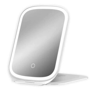 Oglinda LED Portabila pentru Machiaj si Suport Pliabil ALBA