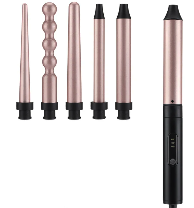 Ondulator de par 7 in 1 cu 2 Trepte temperatura Potrivit pentru parul uscat si ud