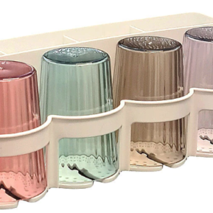 Organizator baie RA-875B cu carlige si dozator pentru pasta de dinti