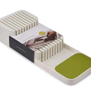 Organizator / suport pentru cutite 2 nivele pentru 18 cutite Alb