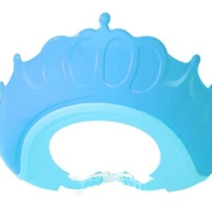 Palarie tip Coroana Aparatoare pentru ochi si urechi pentru spalat pe cap pentru Bebelusi ALBASTRU
