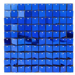 Panou decorativ model patrat cu paiete ALBASTRU 30 x 30 cm