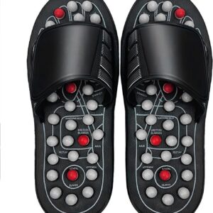 Papuci pentru masaj in talpi cu efect terapeutic pentru relaxare si stimularea circulatiei