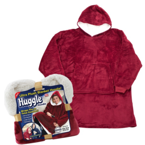 Patura ROSIE cu maneci stil hanorac cu gluga si buzunar