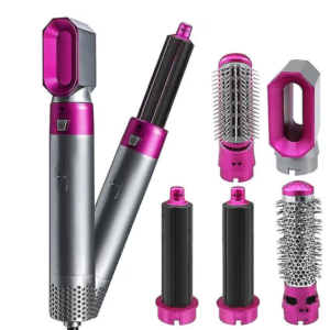 Perie de Par 5 in 1 Multifunctionala Hot Air Styler Multiple Accesorii incluse