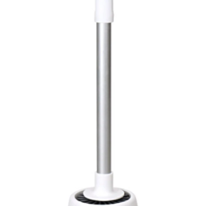 Perie de toaleta din silicon cu recipient pentru scurgerea apei ALB