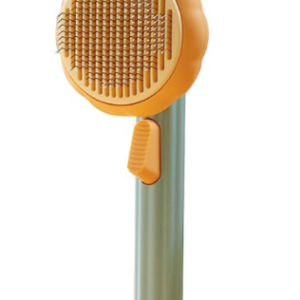 Perie pentru parul animalelor de companie cu buton pentru o curatare usoara