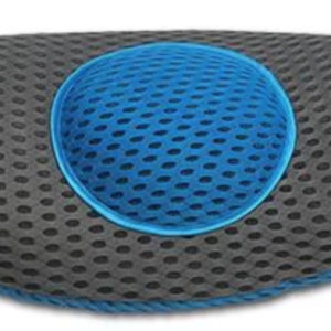 Perna ergonomica Comfy Curve Gri cu albastru pentru sustinere lombara si spate