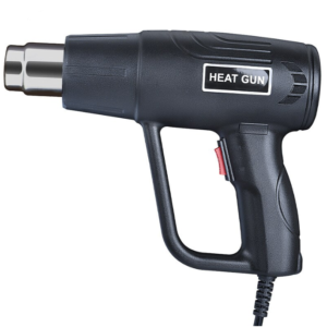 Pistol cu aer cald rezistent putere 2000 W temperatura 300 / 600 grade Negru