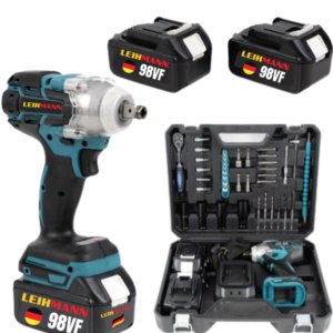 Pistol de impact 98VF cu 2 acumulatori si 40 accesori LEIH MANN