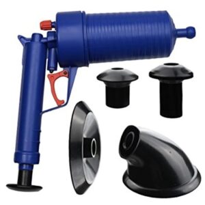 Pompa cu aer comprimat cu 4 accesorii pentru desfundat tevile de la chiuvete