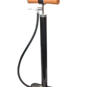 Pompa de umflat roti manuala cu 3 capete maner lemn Negru