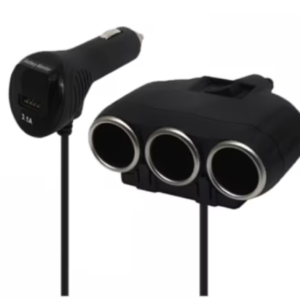 Priza auto 12V si 24V Olesson 1634 cu 4 intrari 120W negru