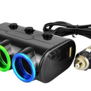 Priza auto 12V/24V Olesson 1523 cu 5 intrari 120W negru