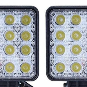 Proiectoare Led Off Road TP-1648 48W 16 12V-24V PATRATE -  Set 2 Bucati