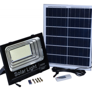 Proiector 200W cu Panou Solar si Telecomanda
