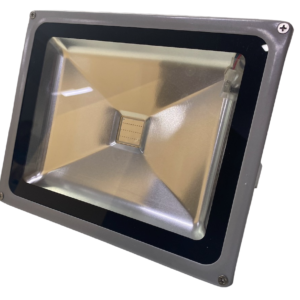 Proiector RGB LED 30W Clasic IP65 6000K cu Telecomanda Mediu 22 x 18 cm