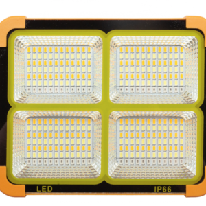 Proiector Solar portocaliu Portabil 336 led D10 4 casete