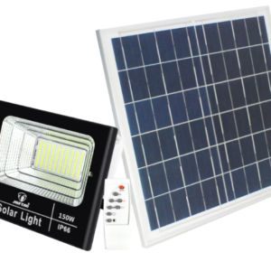Proiector cu panou solar 150W si telecomanda BJ150W