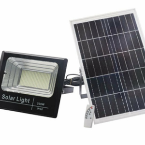 Proiector cu panou solar 200W si telecomanda BJ200W