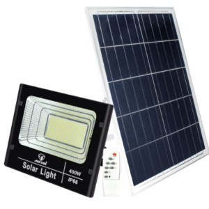 Proiector cu panou solar 400W si telecomanda BJ400W