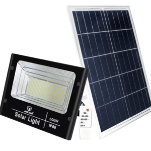 Proiector cu panou solar 600W si telecomanda BJ600W