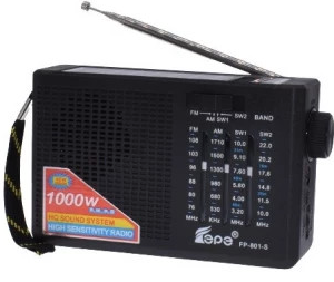 Radio portabil cu incarcare solara si acumulator portabil FP 801 S
