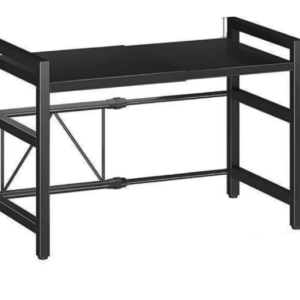 Raft extensibil pentru bucatarie polita ajustabila pe inaltime NEGRU