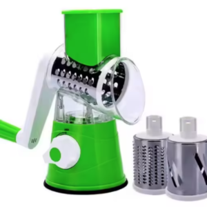 Razatoare cu manivela si 3 accesorii de ras Verde/Alb 11 x 6 x 23 cm