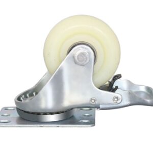 Roata Pivotanta 2.5" Alba Cu Frana