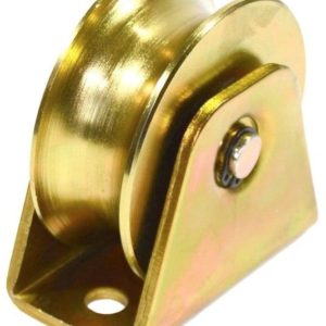 Roata poarta culisanta ingusta diametru 50mm cu sina tip teava