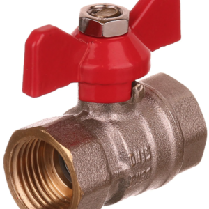 Robinet trecere apa cu filet interior + exterior din alama 1/2