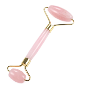 Rola masaj facial cu doua capete cu piatra ROZ