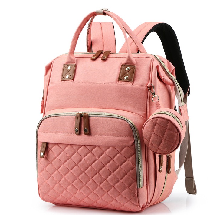 Rucsac multifunctional pentru Scutece Bebelusi atasabil pe manerul caruciorului ROZ