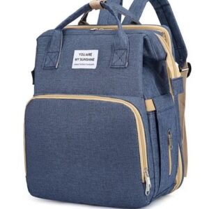Rucsac multifunctional pentru mamici capacitate mare design simplu ALBASTRU