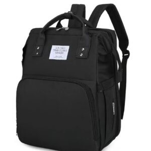 Rucsac multifunctional pentru mamici capacitate mare design simplu NEGRU