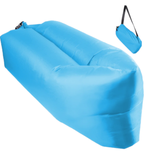 Saltea gonflabila tip sezlong Lazybag material rezistent umflare fara pompa pentru plaja/picnic/camping rucsac de depozitare