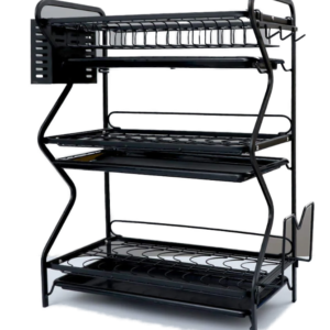 Scurgator de vase metalic premium cu 3 niveluri