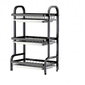 Scurgator vase pliabil pe 3 nivele uscator farfurii suport din Inox